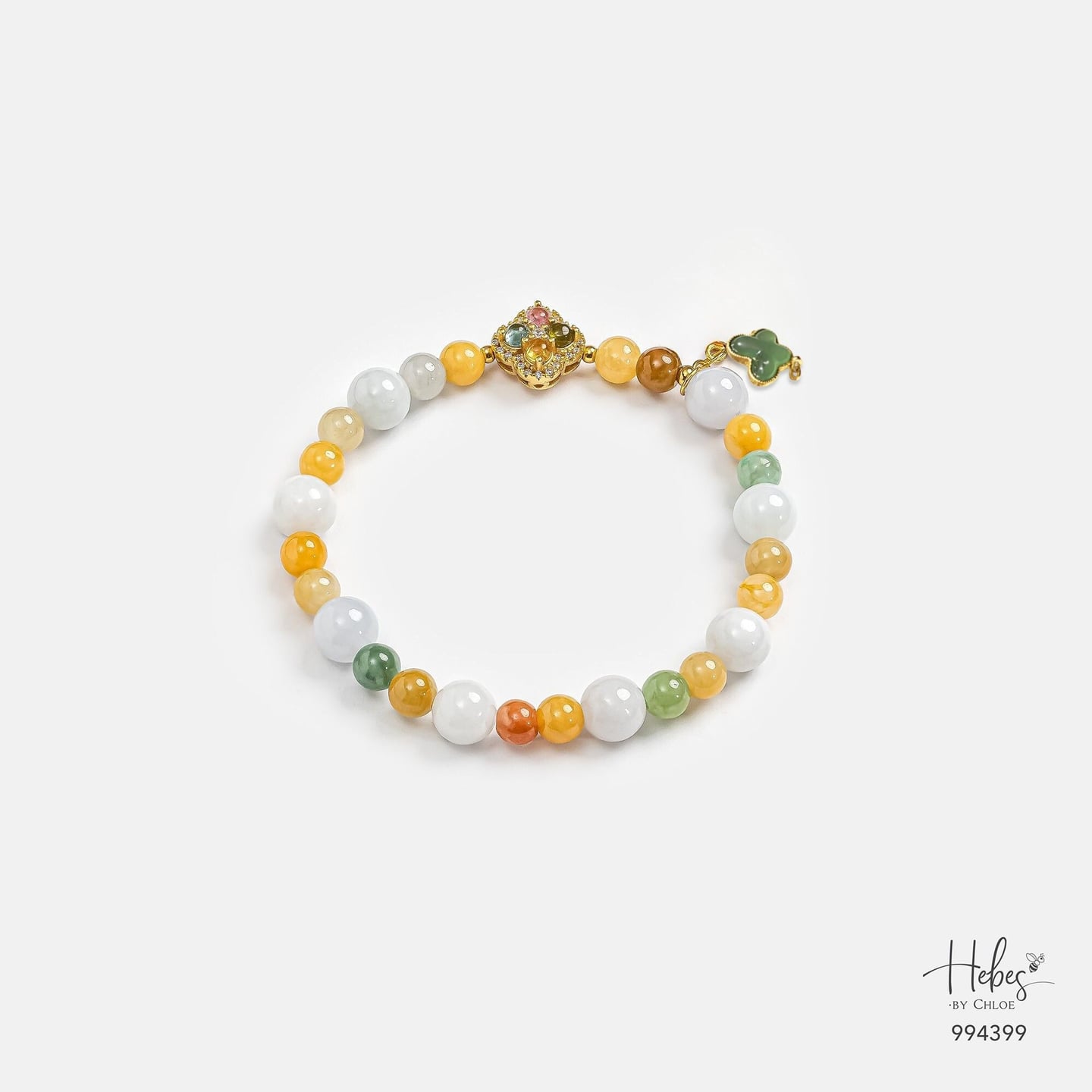 Four - Tone Jade Tranquil Aura Bracelet 994399