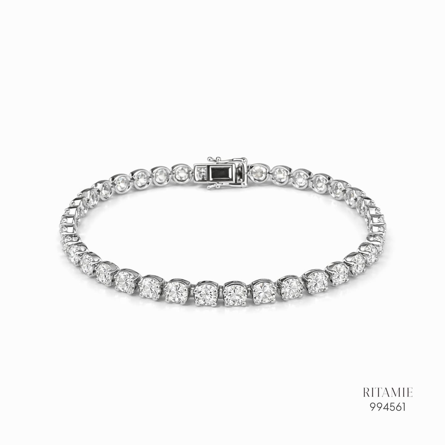 The Grand Tennis Moissanite - 5mm Silver Bracelet994561