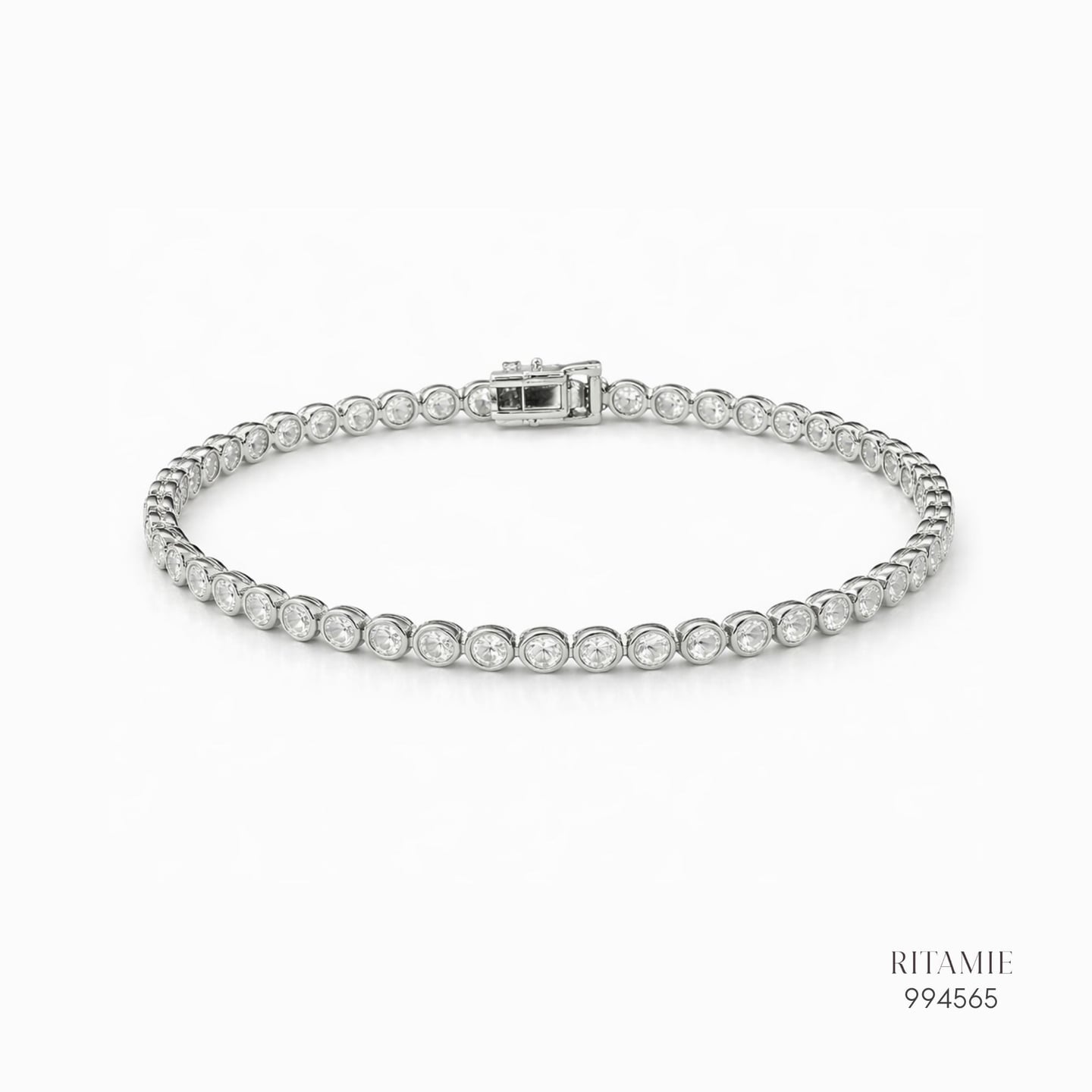 The Bezel Lumiere Moissanite - 2.5mm Tennis Bracelet 994565