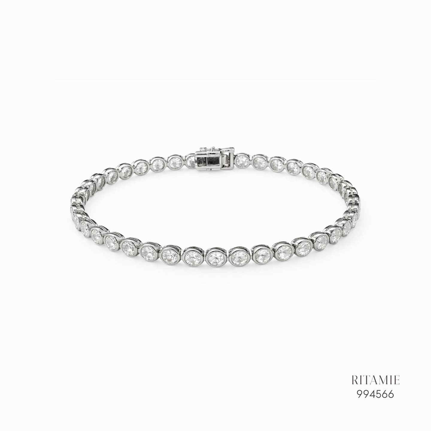 The Bezel Lumiere Moissanite - 3mm Tennis Bracelet 994566